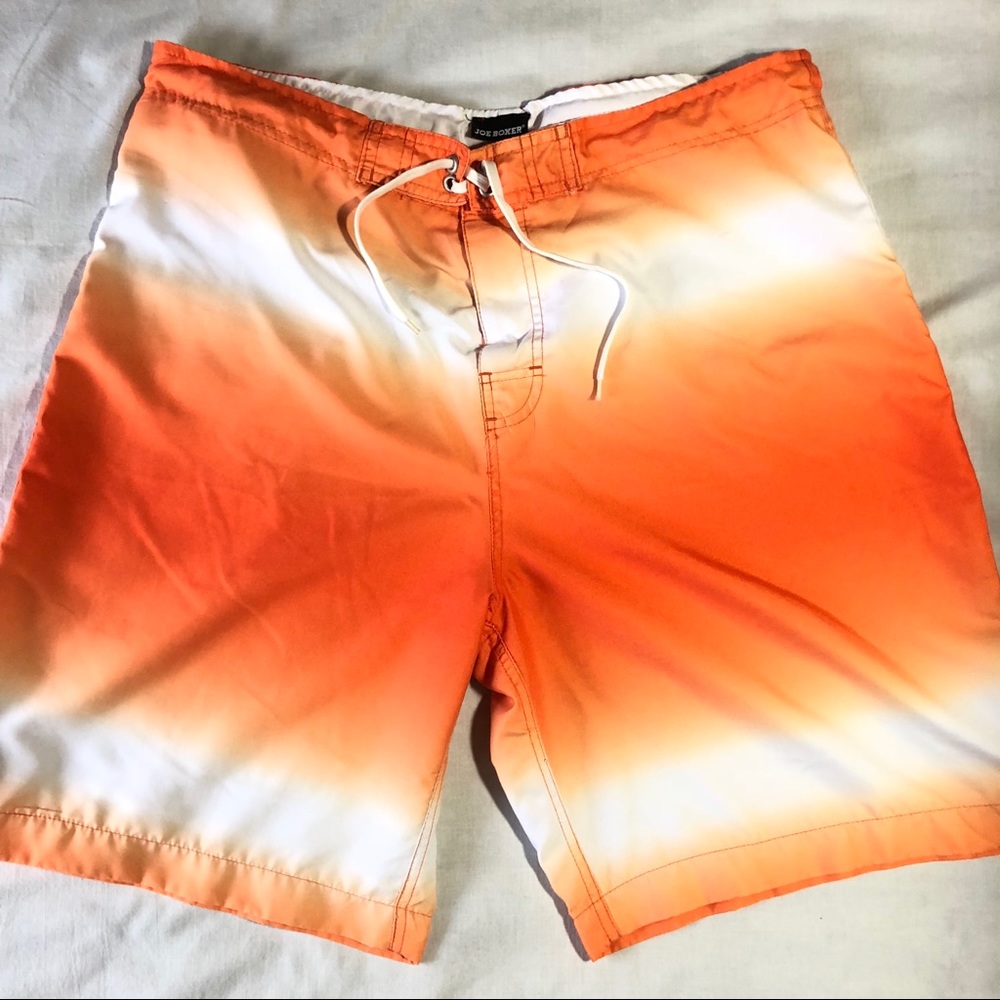🏄🏾Joe Boxer Board Shorts Large Orange ombré